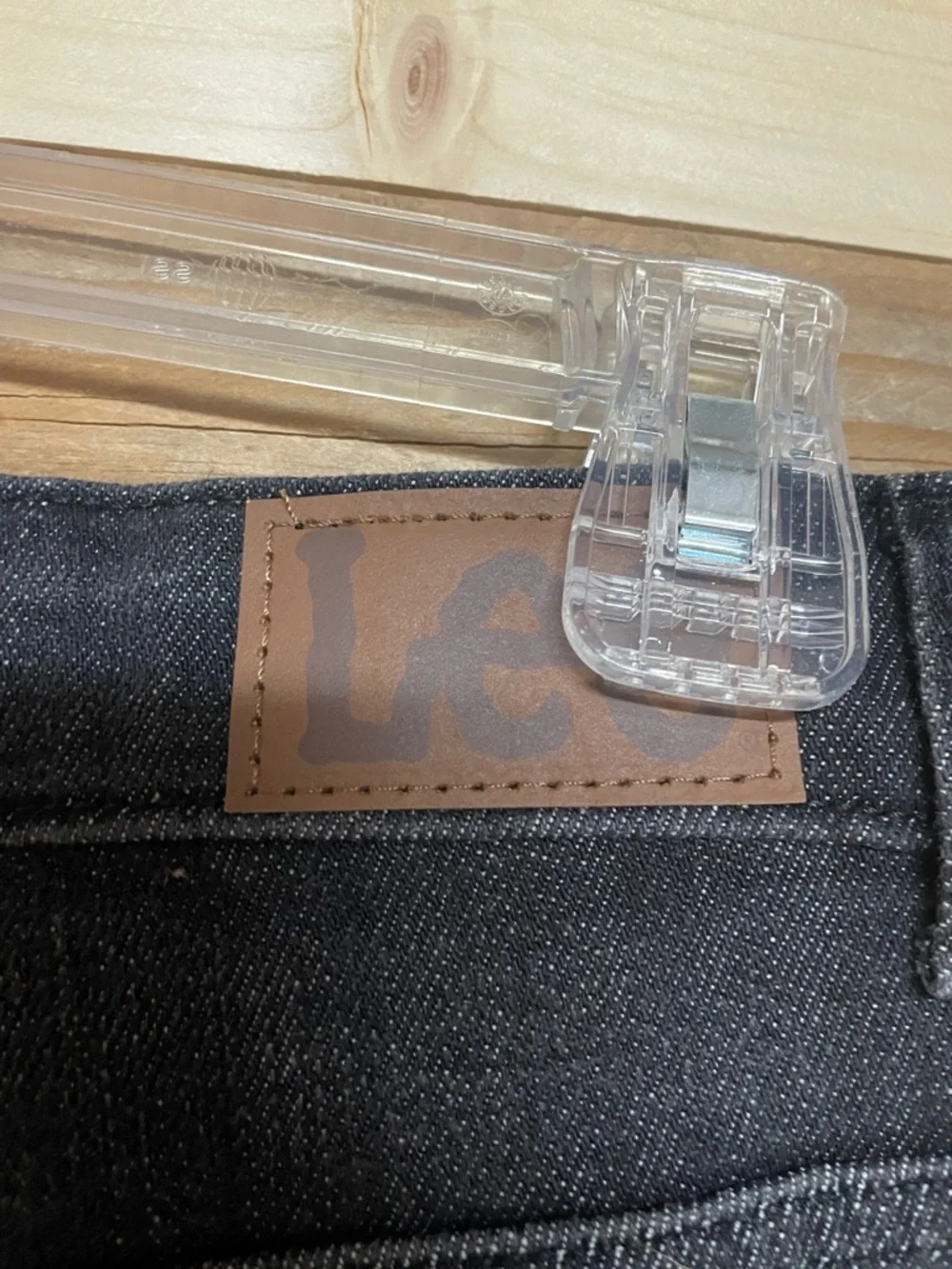 Lee size 14M Black Mineral Wash Frayed Hem Stretchy High-rise Relax Denim Shorts - Picture 7 of 13